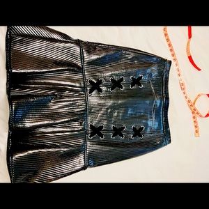 BCBG LEATHER SKIRT